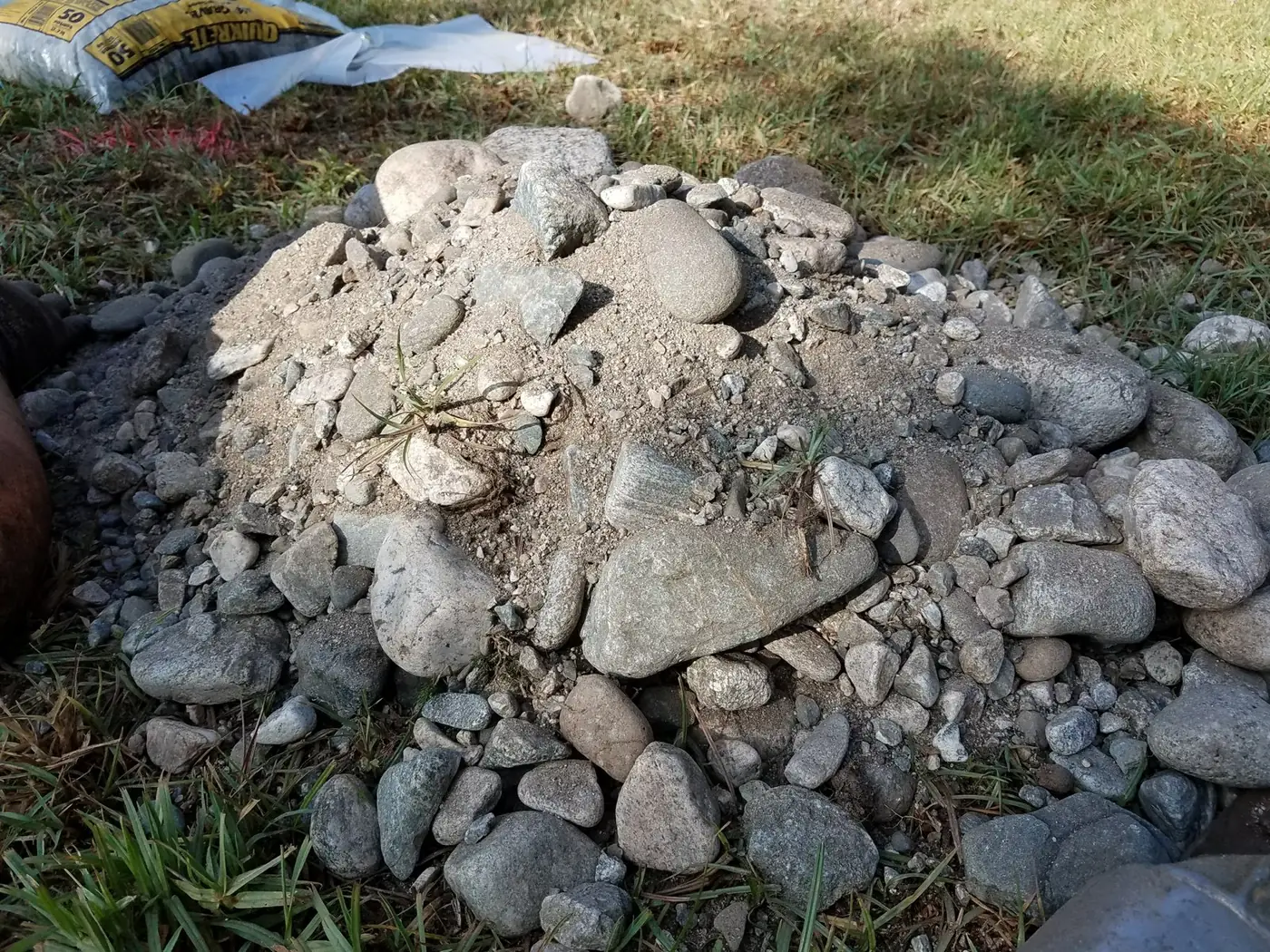 Cobbles recovered during the NGS clinical research building investigation in Duarte